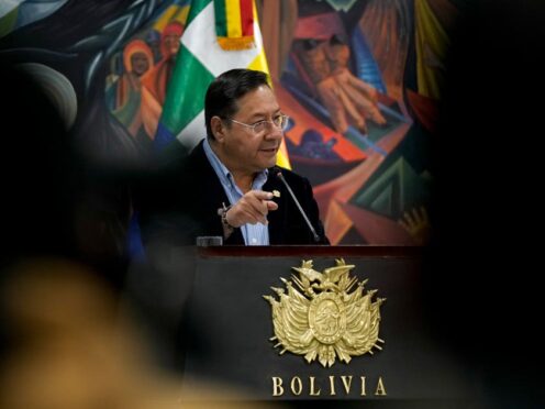 The country’s president Luis Arce, pictured, said those involved would face justice (Juan Karita/AP)