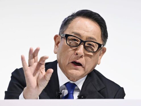 Toyota Chairman Akio Toyoda issued an apology (Kyodo News via AP)