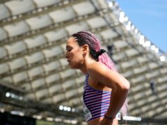 Katarina Johnson-Thompson withdrew from the European Championships in Rome after three events of the heptathlon (Andrew Medichini/AP)