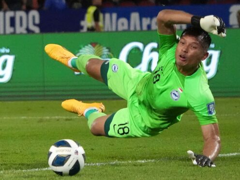 Singapore goalkeeper Hassan Sunny’s performance kept China’s World Cup dream alive (AP)