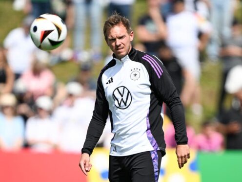 Julian Nagelsmann will lead Germany in his first major tournament as their manager (Federico Gambarini/dpa via AP)