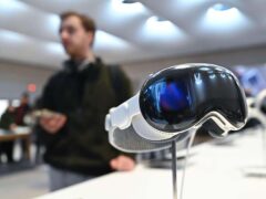 The Apple Vision Pro headset on display at the Fifth Avenue Apple store in New York City (Alamy/PA)