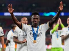 Real Madrid’s Vinicius Junior recently lifted the Champions League trophy (AP)