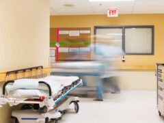 The Royal College of Nursing has declared a ‘national emergency’ in the NHS, warning that patients are dying in hospital corridors (Montgomery Martin/Alamy/PA)