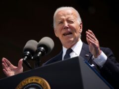 President Joe Biden delivers a speech (AP Photo/Daniel Cole, Pool)