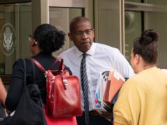 Co-founder of Ozy Media, Carlos Watson arrives at Brooklyn Federal Court, for an earlier hearing (Adam Gray/AP)
