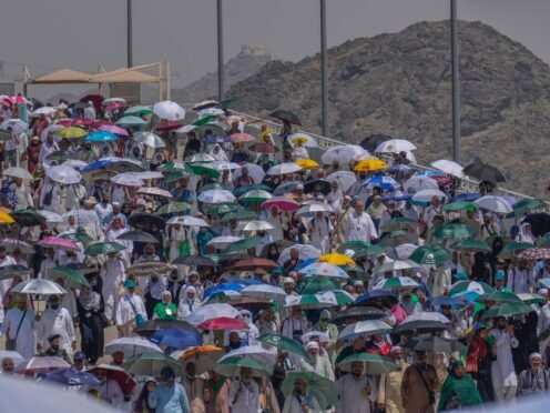 Hundreds of thousands of Muslims took part in this year’s Hajj (AP)