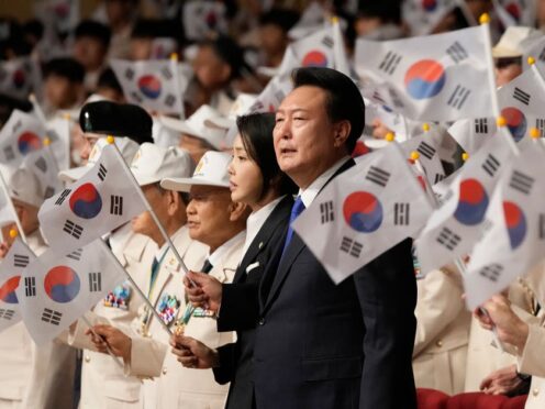 South Korean President Yoon Suk Yeol called North Korea’s rubbish-carrying balloon activities ‘a despicable and irrational provocation’ (Ahn Young-joon/AP)