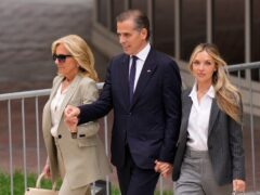Hunter Biden leaves the court with his mother, first lady Jill Biden, and his wife, Melissa Cohen Biden (Matt Slocum/AP)