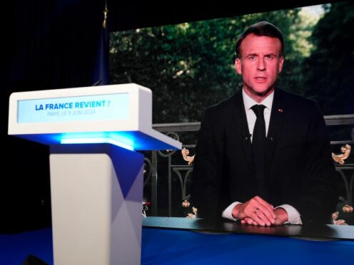 French President Emanuel Macron dissolved the National Assembly and called a new legislative election after defeat in EU vote (AP)