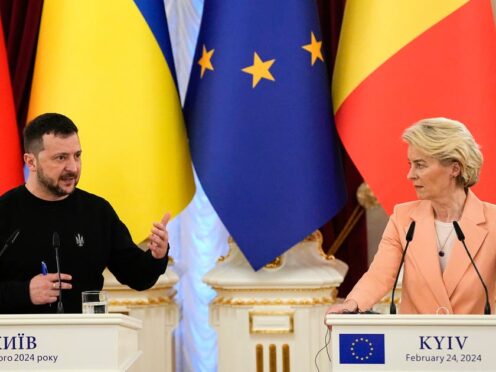 The European Union agreed on Friday to start membership negotiations with embattled Ukraine and Moldova (Efrem Lukatsky/AP)