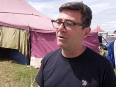 Andy Burnham was speaking at Glastonbury Festival (Tom Leese/PA)