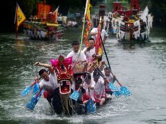 Dragon boat festivities have taken place in China, Taiwan, Hong Kong and elsewhere (Chinatopix via AP)