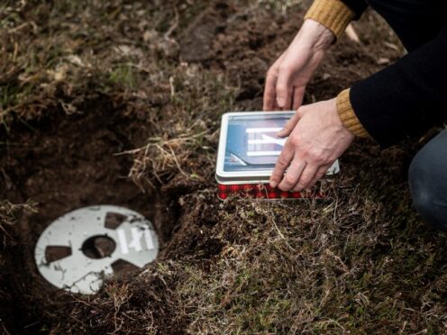 Erland Cooper buried the only audio recording of his work (Samuel Cooper/PA)