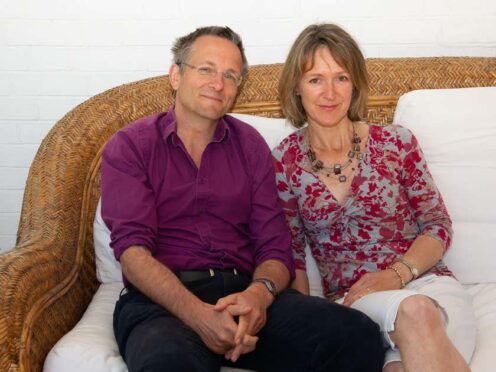 Dr Michael Mosley with his wife Clare Bailey in 2013 (Alamy/PA)