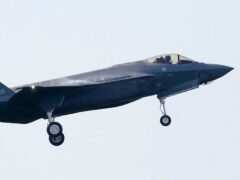The F-35A stealth jet had reported mechanical problems (Kyodo News via AP)