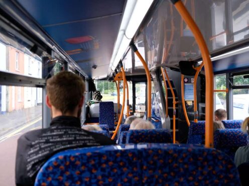A plan to extend the £2 cap on bus fares in England has been announced in the Conservative manifesto (Alamy/PA)