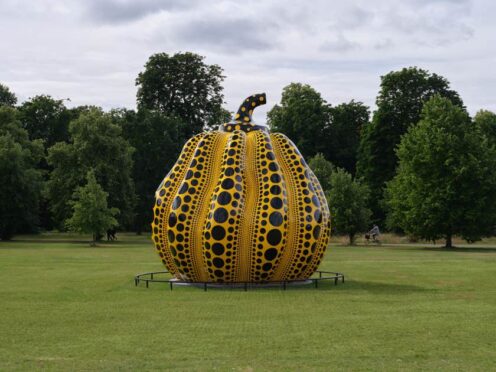 The artwork is by Yayoi Kusama (Ota Fine Arts/Victoria Miro/David Zwirner/George Darrell/PA)