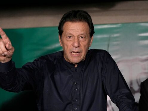 Pakistan’s former Prime Minister Imran Khan (KM Chaudary/AP)
