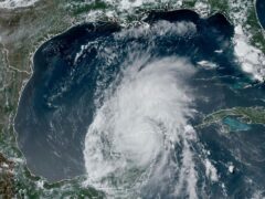 Texas officials urged coastal residents to prepare (NOAA via AP)