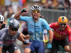 Mark Cavendish has won a record 35th Tour de France stage (Daniel Cole/AP)