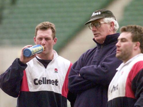 Former England head coach Jack Rowell (centre) has died (Adam Butler/PA)