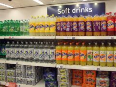 The sugar tax imposed on soft drinks in Britain led to a significant drop in sugar in people’s diets, according to a long-term study (Lewis Whyld/PA)
