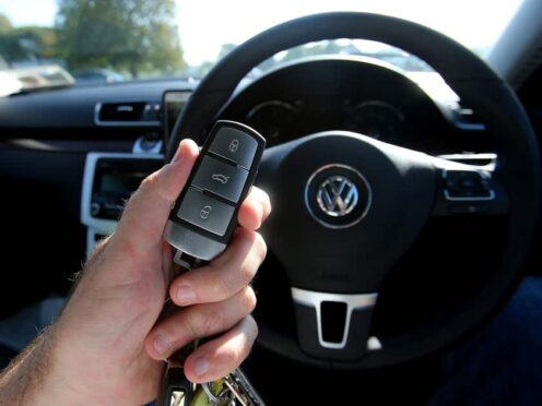 Keyless entry is making cars more vulnerable to thieves. (PA – Niall Carson)