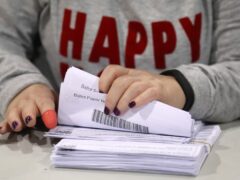 Ballot papers are counted at a previous election (PA)