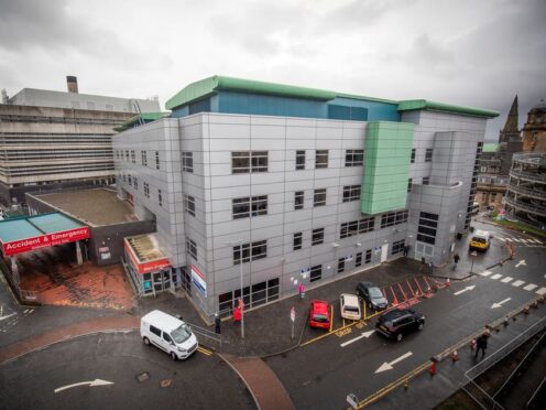 Inspectors found ‘significant patient safety concerns’ at the emergency department at the Glasgow Royal Infirmary (Jane Barlow/PA)