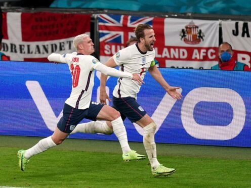 Harry Kane scored a memorable goal for England in the Euro 2020 semi-final (Mike Egerton/PA)