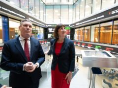 Sir Keir Starmer and Rachel Reeves during a visit to the London Stock Exchange Group last year (Stefan Rousseau/PA)