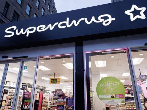 Superdrug has posted a 43% surge in pre-tax profits for the year to December 30 2023 (Belinda Jiao/PA)
