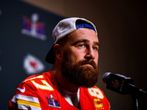 Travis Kelce has hinted he will return to the Eras Tour stage (PA)