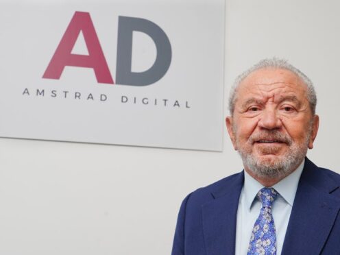 Lord Sugar has thanked Essex Police for their investigation into a serial burglar’s crimes (Ian West/PA)