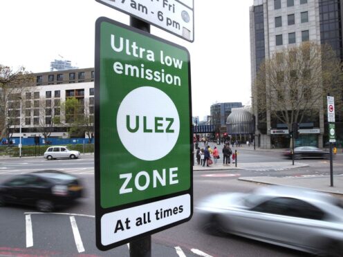 ULEZ is a ‘clean air zone’ in London. (Yui Mok/PA)