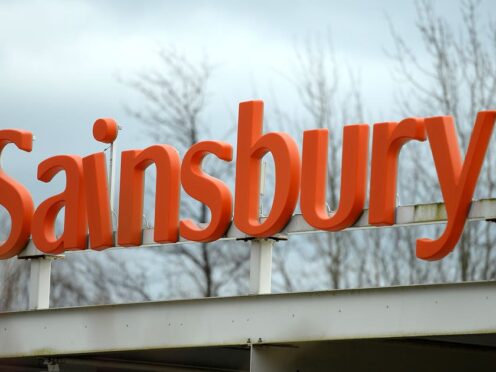 Sainsbury’s has notched up a rise in first-quarter sales (Andrew Matthews/PA)