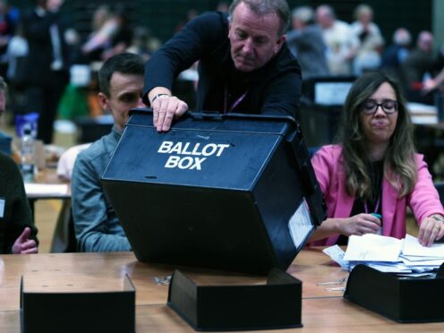 Votes in the 2024 General Election will start being counted soon after 10pm on July 4, with final results due at around 6.30am the following morning (Peter Byrne/PA)