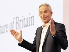 Sir Tony Blair says the UK needs to improve growth and productivity and drive value and efficiency through public spending (Yui Mok/PA)