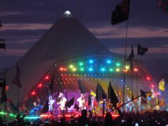 Some 258 gigabytes of data were uploaded during Coldplay’s headline slot on the Saturday night, the mobile operator said (Yui Mok/PA)