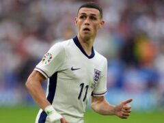 England’s Phil Foden during the UEFA Euro 2024 game against Slovakia. (Martin Rickett/PA)