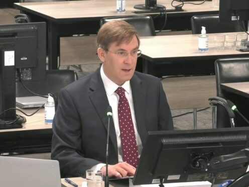 David Barr KC made his opening statement in the second stage of the inquiry on Monday (UCPI/PA)