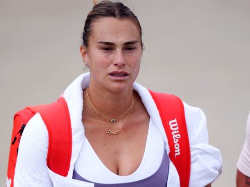 Aryna Sabalenka has been forced to withdraw from Wimbledon (Walton/PA)