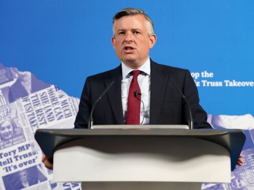 Jonathan Ashworth gives a speech (PA)