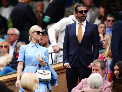 Dave Grohl and Jordyn Blum in the royal box (Mike Egerton/PA)