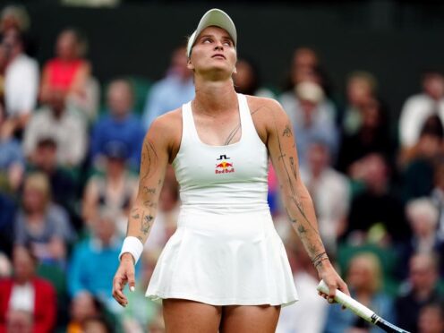 Marketa Vondrousova’s Wimbledon title defence ended in the first round (Mike Egerton/PA)