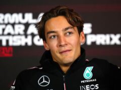 Mercedes’ George Russell was fastest during final practice for the British Grand Prix (Andrew Matthews/PA).