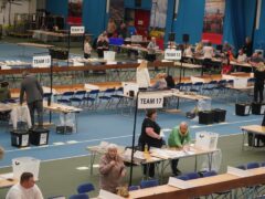 An election count under way (Owen Humphreys/PA)