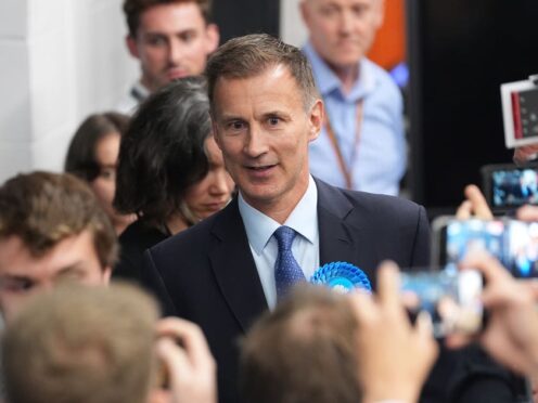 Jeremy Hunt has reportedly ruled out a Tory leadership bid (Gareth Fuller/PA)