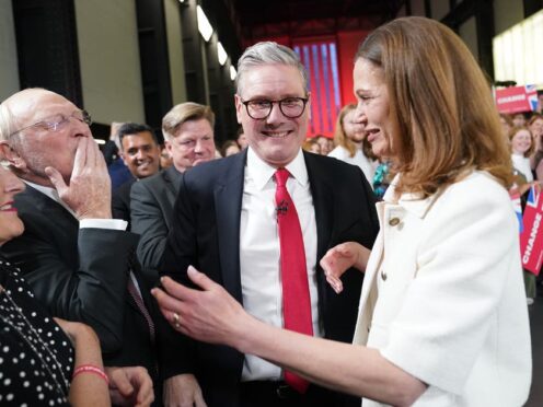 The Labour leader secured victory in the General Election in the early hours of Friday (Stefan Rousseau/PA)